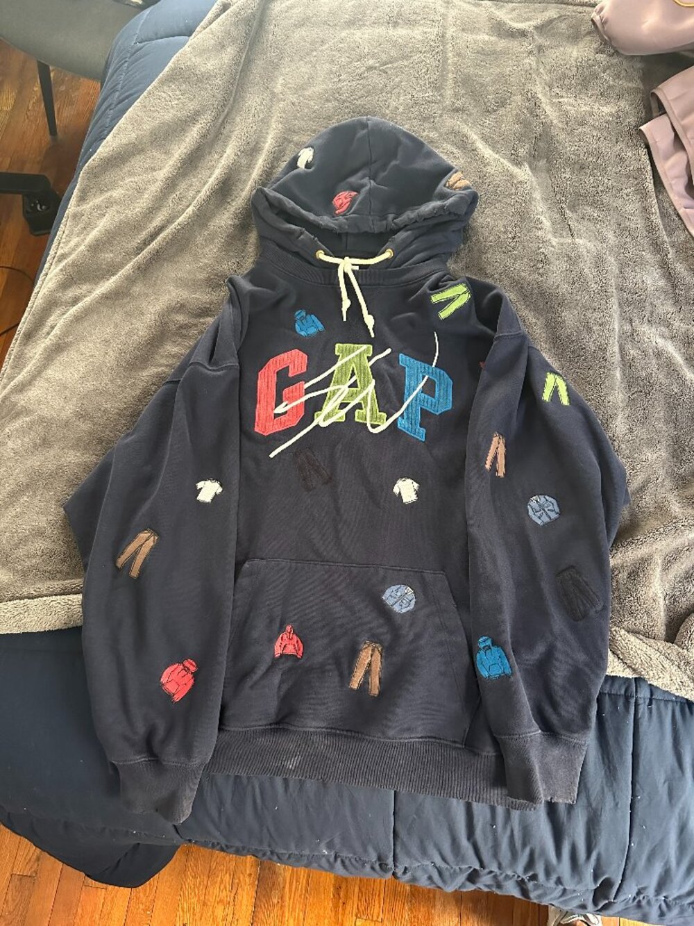 Sean Wotherspoon x Gap Embroidered Heavyweight Hoodie (Size Large)